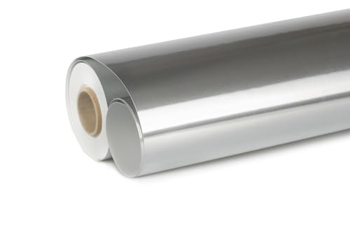Isolpak ALU Dampfsperre und Wasserabdichtung Selbstregulierende Membran Temperaturbeständigkeit UV- und alterungsbeständig Blechsubstitut Alufolie Folienersatz (nicht selbstklebend, 1m) von PROFIVENT.DE