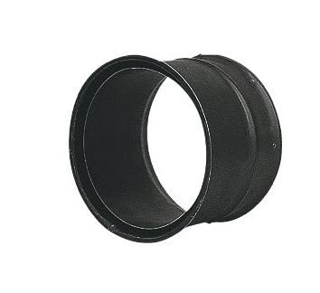 Ofenrohr Rauchrohr Kaminrohr Stahlrohr Rosette Wandfutter Bogen T-Stück Schwarz DN 150 mm (Doppelwandfutter) von PROFIVENT.DE