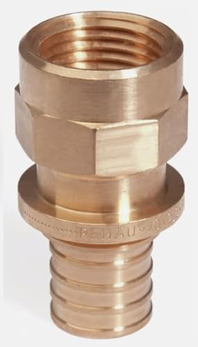 Rehau Rautitan Fittings Rohr Wandscheibe Übergang Winkel T-Stück Hülse (Übergang mit IG, 32 x 1") von PROFIVENT.DE