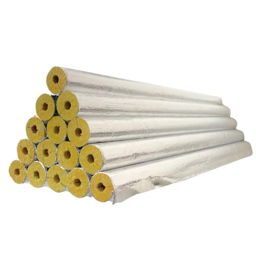 Steinwolle Rohrisolierung 28/20mm - 1m WLG 0,037 alukaschiert Rohrschale Dämmung Isolierung für Heizungsrohre verschiedene Größen von PROFIVENT.DE