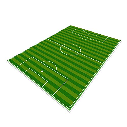 TYKTZXY Fussball Teppich FußBall, Funs Home Decor Spielmatte füR Jugendzimmer Jungen MäDchen Sport Theme Room Green 100×150cm von TYKTZXY