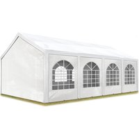 Hochwertiges Partyzelt 3x9 m Pavillon Zelt pe Plane 450 n Gartenzelt Festzelt Wasserdicht weiß von CARPASOL