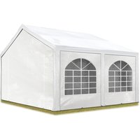 Toolport Hochwertiges Partyzelt 3x5 m Pavillon Zelt pe Plane 450 n Gartenzelt Festzelt Wasserdicht weiß von CARPASOL