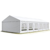 Toolport Party-Zelt Festzelt 6x12 m Garten-Pavillon -Zelt pvc Plane 700 n in weiß Wasserdicht - weiß von INTENT24