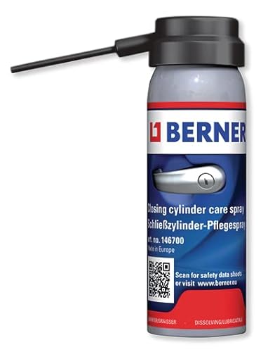 PROGAL COLORS BERNER Sprühflasche für Schlösser, 50 ml, schmiert, reinigt, verhindert Einfrieren – CLOSING CYLINDER CARE SPRAY – Damit die Zylinder weiterhin einwandfrei funktionieren von PROGAL COLORS