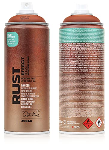 PROGAL COLORS Rust Efect Spray Montana Cans, Orange/Braun, 1 x 400 ml von PROGAL COLORS