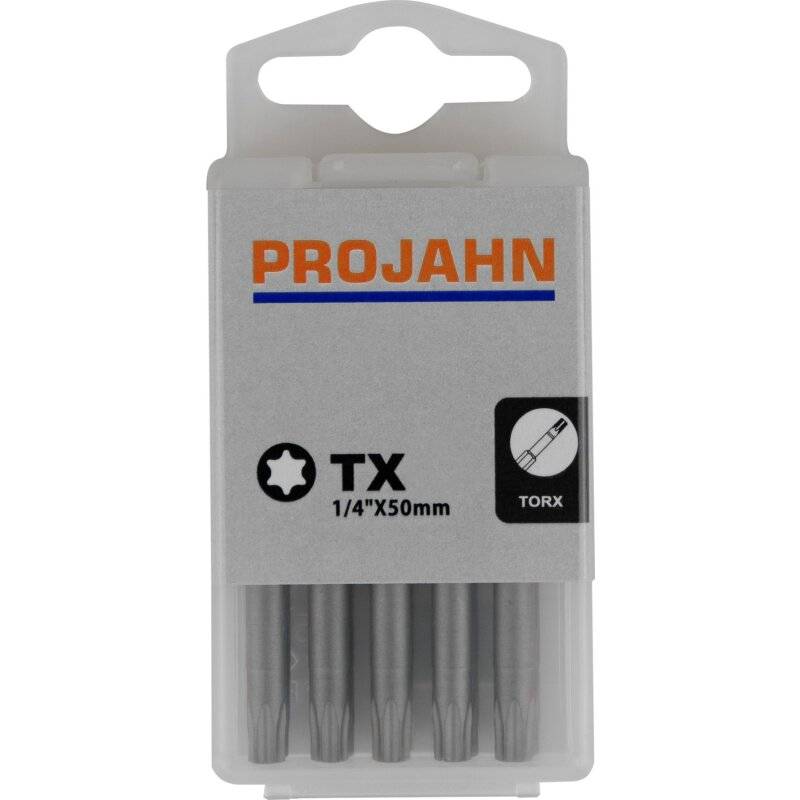 Projahn Bit 6,3 (1/4") für Innen-TX-Schrauben T15 x 50 mm - 10 Stück von PROJAHN Präzisionswerkzeuge GmbH