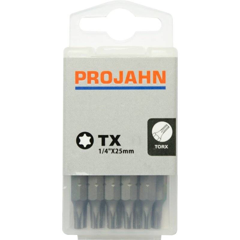Projahn Bit 6,3 (1/4") für Innen-TX-Schrauben T20 x 25 mm - 10 Stück von PROJAHN Präzisionswerkzeuge GmbH