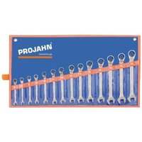 GearTech Schlüssel Satz Rolltasche umschaltbar 14 -tlg. 6 - 7 - 8 - 9 - 10 - 11 - 12 - 13 - 14 - 15 - 16 - 17 - 18 - 19 mm - Projahn von PROJAHN