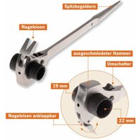 Projahn - Gerüstbauerschlüssel 4-in-1, Gerüstknarre, Ratschenschlüssel, 19/22 mm Projahn - Gerüstbauerschlüssel 4-in-1, Gerüstknarre, Ratschenschlüssel, 19/22 mm von PROJAHN