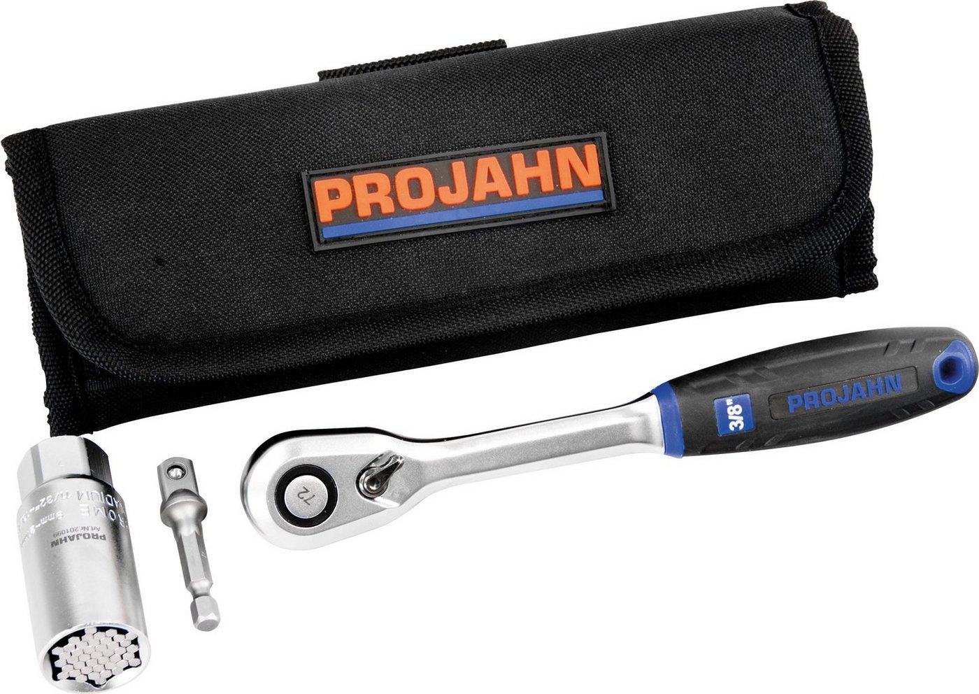 PROJAHN Ratsche Projahn 3/8 Universal Steckschlüssel Satz 3-tlg" von PROJAHN