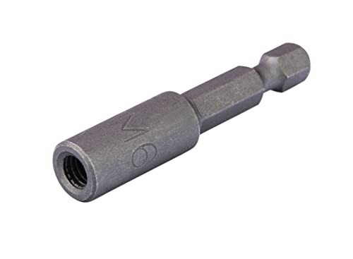 Projahn Eindrehwerkzeug für Stockschrauben M6 (6,3 1/4 mit Innengewinde, Bit aus Chrom-Vanadium Stahl, Abtrieb Außen-6kant) 3784-M6 Metall von Projahn