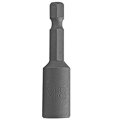 Projahn Eindrehwerkzeug für Stockschrauben M8 (6,3/1/4 mit Innengewinde, Bit aus Chrom-Vanadium Stahl, Abtrieb Außen-6kant) 3784-M8 Metall von Projahn