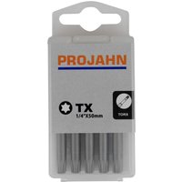 Schraubendreher-Einsätze T30 Länge 50 mm, Bits für Innen-TX Schrauben - Projahn von PROJAHN