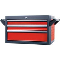 Werkstattwagenaufsatz für Werkstattwagen galaxy mit 3 Schubfächern Rot/Anthrazit - Projahn von PROJAHN