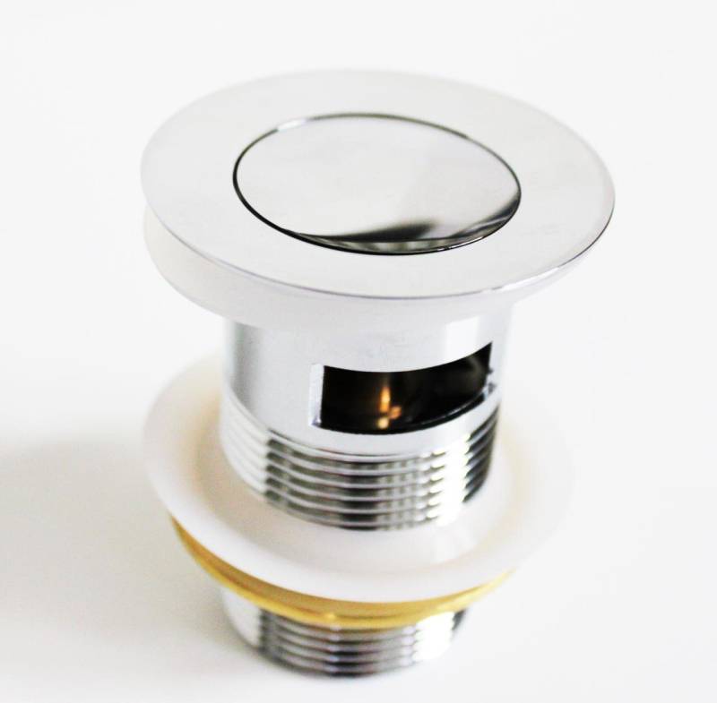 PROKIRA Waschtisch P202E55 Ablauf Ventil Siphon Massiv Messing Verchromt mit Überlauf von PROKIRA