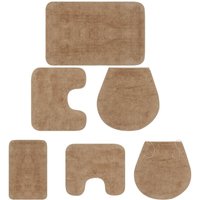 Prolenta Premium - Badematten-Set 3-tlg. Stoff Beige - Beige von PROLENTA PREMIUM