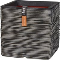 Capi Europe - Blumentopf Nature Rib Quadratisch 50 x 50 cm Anthrazit Capi von CAPI EUROPE