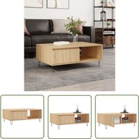 The Living Store Couchtisch Sonoma-Eiche 90x60x35 cm Holzwerkstoff - Couchtisch - Wohnzimmerschreibtisch - Holztisch - Esszimmertisch - Sideboard The Living Store Couchtisch Sonoma-Eiche 90x60x35 cm Holzwerkstoff - Couchtisch - Wohnzimmerschreibtisch - Holztisch - Esszimmertisch - Sideboard von JINLEFU