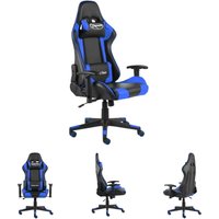 Prolenta Premium - Gaming-Stuhl Drehbar Blau pvc - Blau von PROLENTA PREMIUM