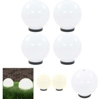 LED-Gartenleuchten 4 Stk. Kugelförmig 20 cm pmma - Weiß - Prolenta Premium von PROLENTA PREMIUM