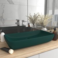 Prolenta Premium - Luxus-Waschbecken Rechteckig Matt Dunkelgrün - Grün von PROLENTA PREMIUM