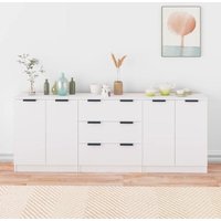 Maison Exclusive 3-tlg. Sideboard Weiß Holzwerkstoff Maison Exclusive 3-tlg. Sideboard Weiß Holzwerkstoff von PROLENTA PREMIUM