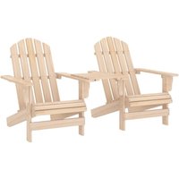 Maison Exclusive Adirondack-Gartenstühle mit Tisch Massivholz Maison Exclusive Adirondack-Gartenstühle mit Tisch Massivholz von PROLENTA PREMIUM