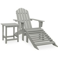 Maison Exclusive Adirondack-Gartenstuhl mit Fußstütze & Tisch von PROLENTA PREMIUM
