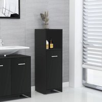 Maison Exclusive Badezimmerschrank Schwarz 30x30x95 cm von PROLENTA PREMIUM