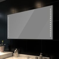 Maison Exclusive Badspiegel mit LED-Leuchten 100×60 cm von PROLENTA PREMIUM