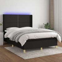 Maison Exclusive Boxspringbett mit Matratze & LED Schwarz 140x200 Maison Exclusive Boxspringbett mit Matratze & LED Schwarz 140x200 von PROLENTA PREMIUM