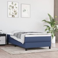 Maison Exclusive Boxspringbettgestell Blau 100x200 cm Stoff Maison Exclusive Boxspringbettgestell Blau 100x200 cm Stoff von PROLENTA PREMIUM