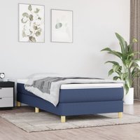 Maison Exclusive Boxspringbettgestell Blau 100x200 cm Stoff Maison Exclusive Boxspringbettgestell Blau 100x200 cm Stoff von PROLENTA PREMIUM