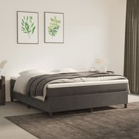 Maison Exclusive Boxspringbettgestell Dunkelgrau 180x200 cm Samt Maison Exclusive Boxspringbettgestell Dunkelgrau 180x200 cm Samt von PROLENTA PREMIUM