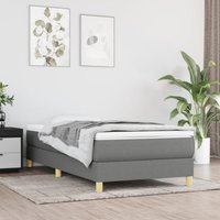 Maison Exclusive Boxspringbettgestell Dunkelgrau 80x200 cm Stoff von PROLENTA PREMIUM