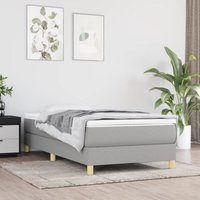 Maison Exclusive Boxspringbettgestell Hellgrau 80x200 cm Stoff Maison Exclusive Boxspringbettgestell Hellgrau 80x200 cm Stoff von PROLENTA PREMIUM