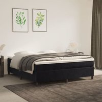 Maison Exclusive Boxspringbettgestell Schwarz 160x200 cm Samt Maison Exclusive Boxspringbettgestell Schwarz 160x200 cm Samt von PROLENTA PREMIUM