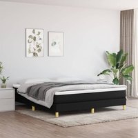 Maison Exclusive Boxspringbettgestell Schwarz 180x200 cm Stoff Maison Exclusive Boxspringbettgestell Schwarz 180x200 cm Stoff von PROLENTA PREMIUM