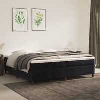 Maison Exclusive Boxspringbettgestell Schwarz 200x200 cm Samt Maison Exclusive Boxspringbettgestell Schwarz 200x200 cm Samt von PROLENTA PREMIUM