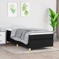 Maison Exclusive Boxspringbettgestell Schwarz 90x200 cm Stoff Maison Exclusive Boxspringbettgestell Schwarz 90x200 cm Stoff von PROLENTA PREMIUM