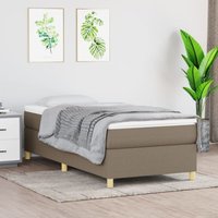 Maison Exclusive Boxspringbettgestell Taupe 100x200 cm Stoff Maison Exclusive Boxspringbettgestell Taupe 100x200 cm Stoff von PROLENTA PREMIUM