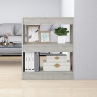Maison Exclusive Bücherregal/Raumteiler Betongrau 60x30x72 cm von PROLENTA PREMIUM