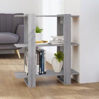 Maison Exclusive Bücherregal/Raumteiler Grau Sonoma 80x30x87 cm von PROLENTA PREMIUM