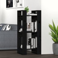 Maison Exclusive Bücherregal/Raumteiler Schwarz 41x35x91 cm von PROLENTA PREMIUM