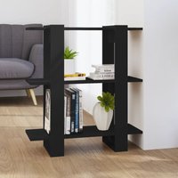 Maison Exclusive Bücherregal/Raumteiler Schwarz 80x30x87 cm von PROLENTA PREMIUM