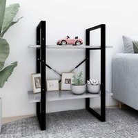 Maison Exclusive Bücherregal 2 Fächer Betongrau 60x30x70 cm von PROLENTA PREMIUM