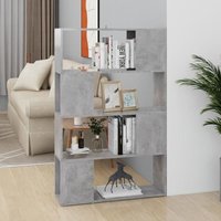 Maison Exclusive Bücherregal Raumteiler Betongrau 80x24x124,5 cm von PROLENTA PREMIUM