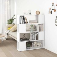 Maison Exclusive Bücherregal Raumteiler Weiß 100x24x124 cm von PROLENTA PREMIUM