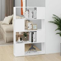 Maison Exclusive Bücherregal Raumteiler Weiß 80x24x124,5 cm von PROLENTA PREMIUM
